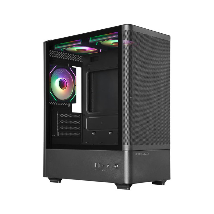 Корпус для ПК Prologix Lumi GM-01MAB Mesh Black