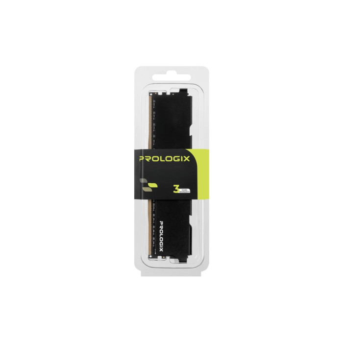 Модуль пам'яті для комп'ютера DDR4 16GB 3200 MHz Black Prologix (PRO16GB3200B4)