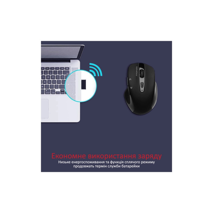 Мишка Promate Cursor Wireless Black (cursor.black)