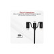 Дата кабель USB 2.0 AM to Lightning + Micro 5P + USB-C pentapower.black Promate (pentapower.black)