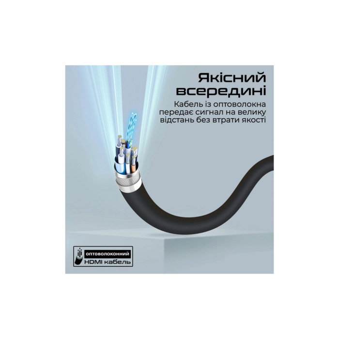 Кабель мультимедійний HDMI M to HDMI M 15.0m V2.0 Promate (prolink4k60-15m)