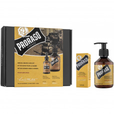 Набір косметики Proraso Wood & Spice для бороди Шампунь 200 мл + Олія 30 мл (8004395007455)