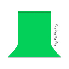 Фон Puluz PU5206G backdrop 3x6 m green (PU5206G)