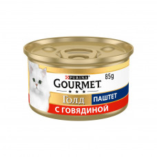 Паштет для котів Purina Gourmet Gold. З яловичиною 85 г (7613034190314)