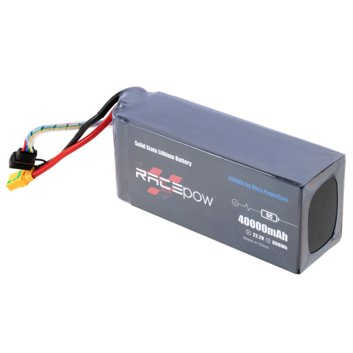 Акумуляторний блок RacePow 350Wh/kg 40Ah 6S 22.2V 5C XT90S (350WHKG-40Ah-6S-5C)