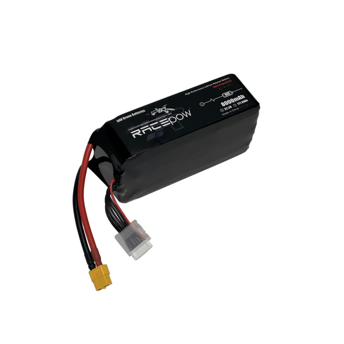 Акумуляторний блок RacePow Lipo 6s 8000mAh 80C XT60 (8000mAh-6s-80C)