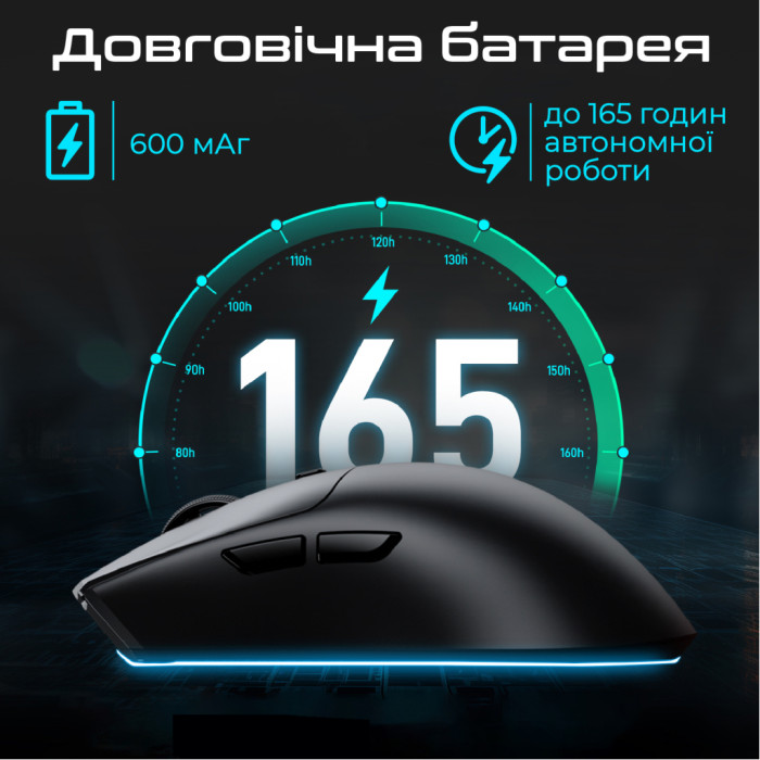Мишка RAWM SA-MH01Pro Wireless/Bluetooth White (SA-MH01PRO.white)