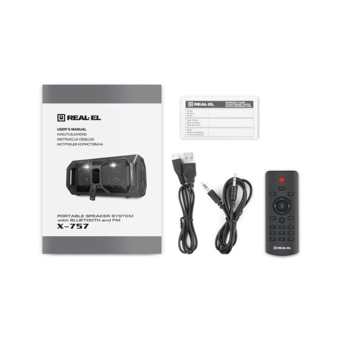 Акустична система REAL-EL X-757 Black (EL121600007)