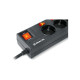 Мережевий фільтр живлення REAL-EL RS-6 EXTRA 3m, black (EL122300002)