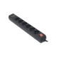 Мережевий фільтр живлення REAL-EL REAL-EL RS-6 PROTECT USB, 5m, black (EL122300018)