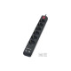 Мережевий фільтр живлення REAL-EL REAL-EL RS-6 PROTECT USB, 5m, black (EL122300018)