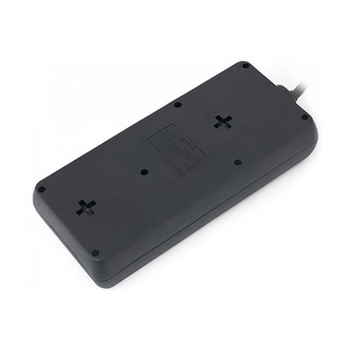Мережевий фільтр живлення REAL-EL REAL-EL RS-8 PROTECT, 1.8m, black (EL122300021)