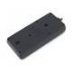 Мережевий фільтр живлення REAL-EL REAL-EL RS-8 PROTECT, 3m, black (EL122300022)