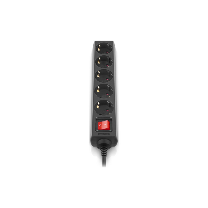 Мережевий фільтр живлення REAL-EL RS-PROTECT M 10m, black (EL122300037)