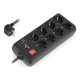 Мережевий фільтр живлення REAL-EL RS-PROTECT 805 3m, black (EL122300043)