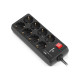 Мережевий фільтр живлення REAL-EL RS-PROTECT 805 3m, black (EL122300043)