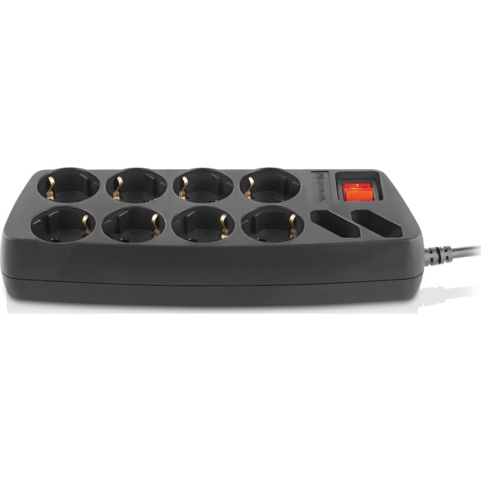 Мережевий фільтр живлення REAL-EL RS-Protect 505, 1.8m, black (EL122300044)