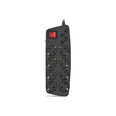 Мережевий фільтр живлення REAL-EL RS-Protect 505, 3m, black (EL122300045)
