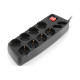 Мережевий фільтр живлення REAL-EL RS-Protect 505, 3m, black (EL122300045)