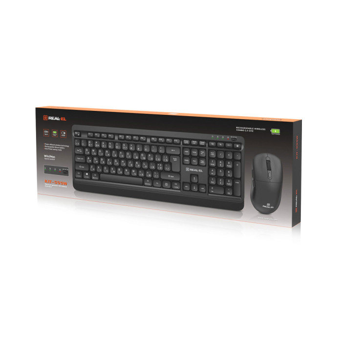 Комплект REAL-EL KIT-555W Wireless Black (EL123100056)