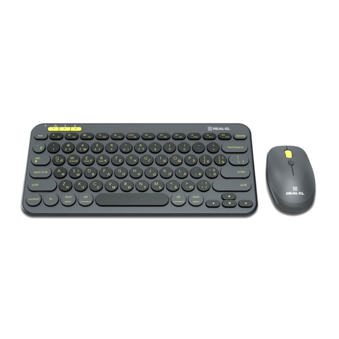 Комплект REAL-EL KIT-635W Wireless/Bluetooth Black (EL123100057)