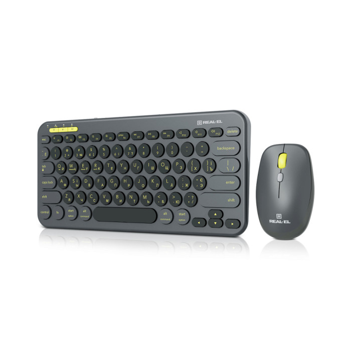 Комплект REAL-EL KIT-635W Wireless/Bluetooth Black (EL123100057)