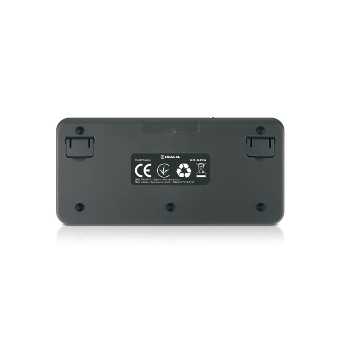 Комплект REAL-EL KIT-635W Wireless/Bluetooth Black (EL123100057)