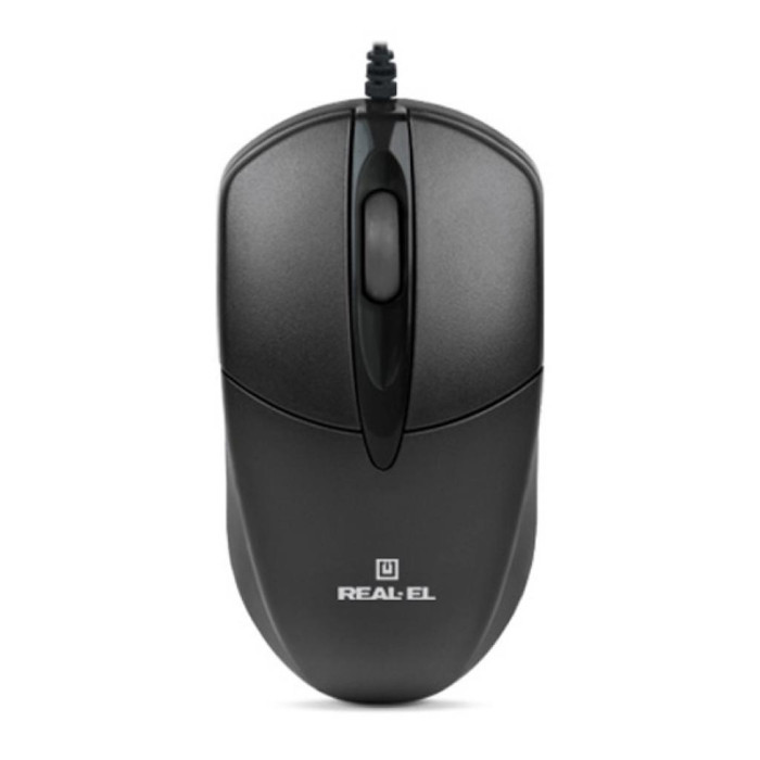 Мишка REAL-EL RM-211 USB Black (EL123200001)