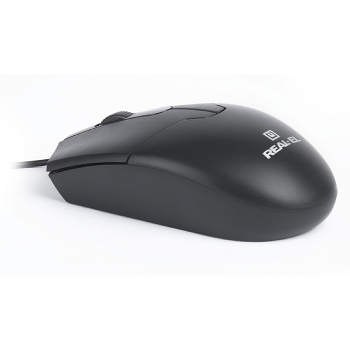 Мишка REAL-EL RM-208 USB Black (EL123200030)