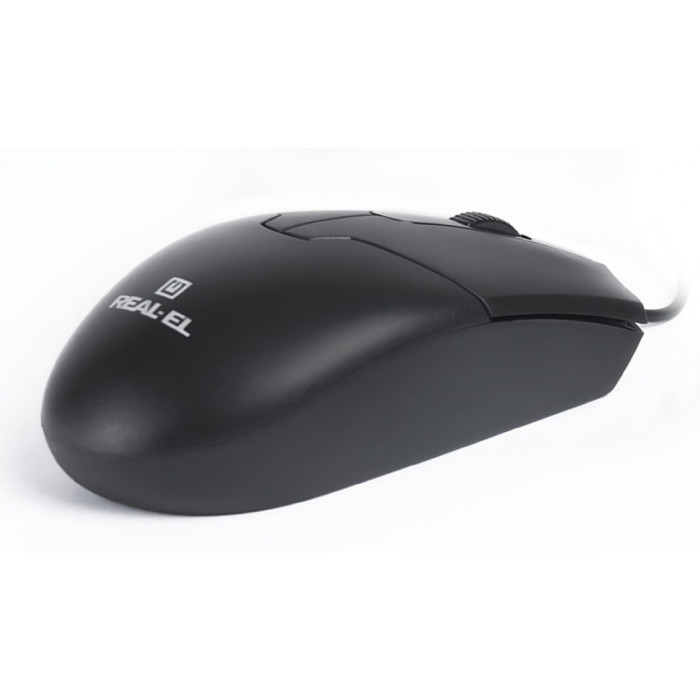 Мишка REAL-EL RM-208 USB Black (EL123200030)