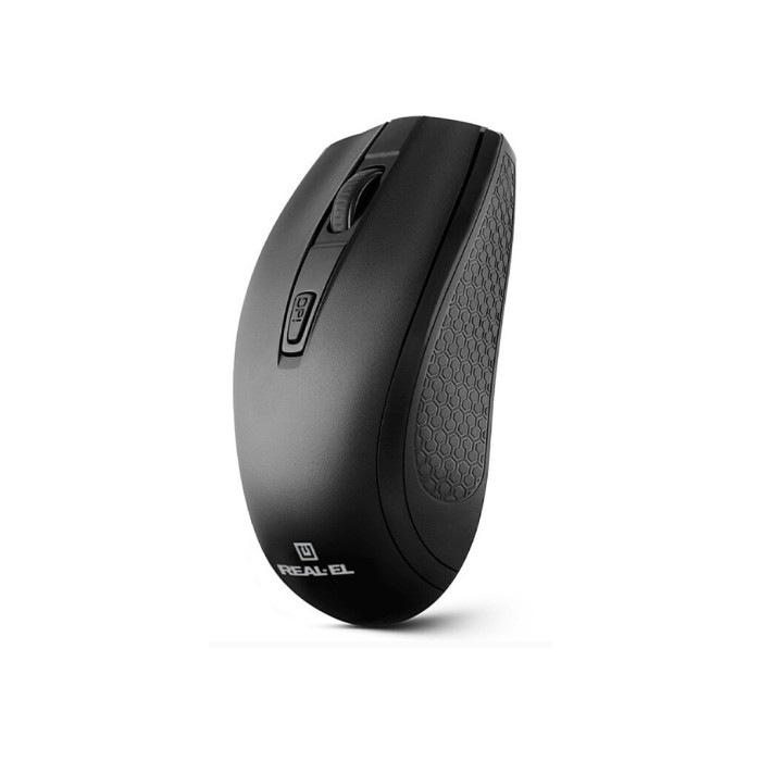 Мишка REAL-EL RM-308 Wireless Black (EL123200033)