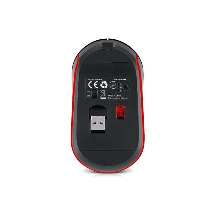 Мишка REAL-EL RM-470W Wireless/Bluetooth Dark Gray (EL123200049)
