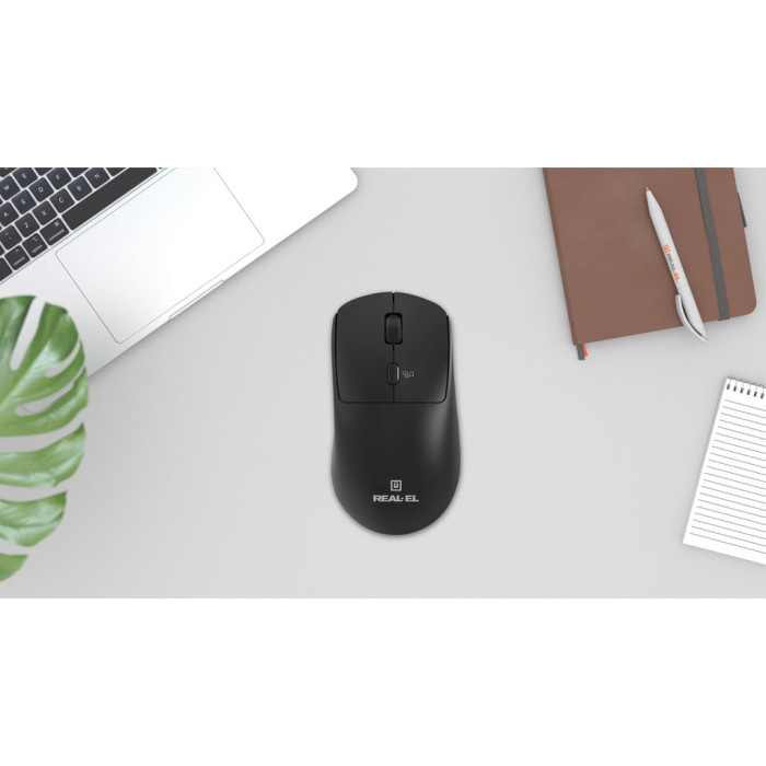 Мишка REAL-EL RM-317W Wireless Black (EL123200052)