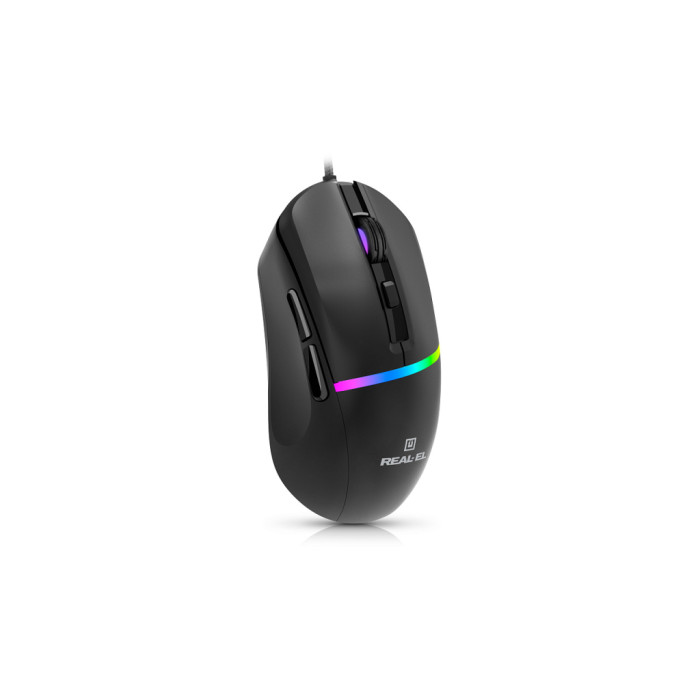 Мишка REAL-EL RM-530 USB Black (EL123200053)