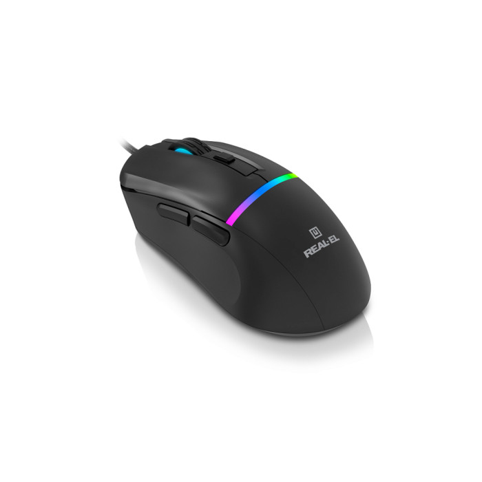 Мишка REAL-EL RM-530 USB Black (EL123200053)