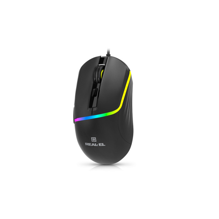 Мишка REAL-EL RM-530 USB Black (EL123200053)