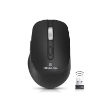 Мишка REAL-EL RM-380W Wireless Black (EL123200057)