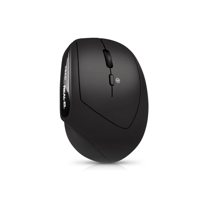 Мишка REAL-EL RM-490W Wireless/Bluetooth Black (EL123200058)