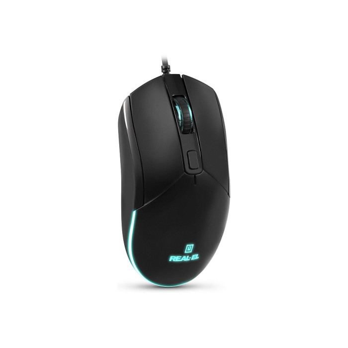 Мишка REAL-EL RM-515 USB Black (EL123200059)