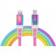 Дата кабель USB Type-C to Lightning 1.0m MFI Rainbow REAL-EL (EL123500054)