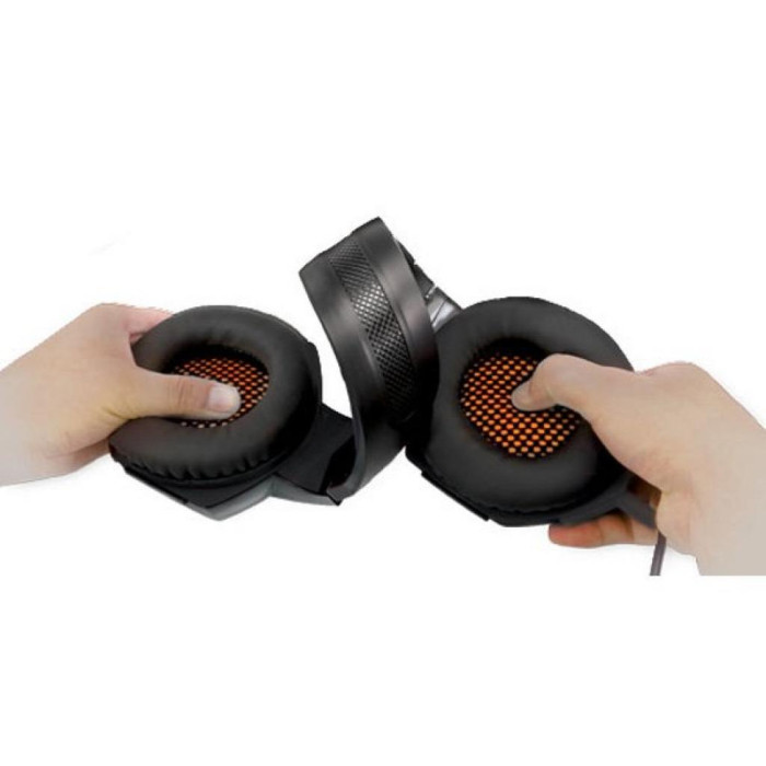 Навушники REAL-EL GDX-7700 Surround 7.1 Black/Orange (EL124100016)