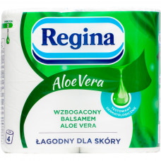 Туалетний папір Regina Aloe Vera 18 м 150 відривів 3 шари 4 рулони (8004260499095)