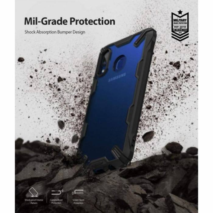 Чохол до мобільного телефона Ringke Fusion X Samsung Galaxy A20 Black (RCS4521)