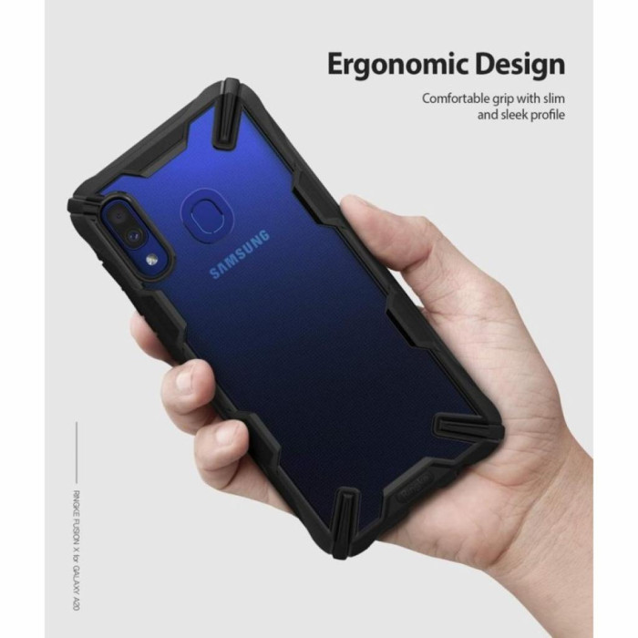 Чохол до мобільного телефона Ringke Fusion X Samsung Galaxy A20 Black (RCS4521)