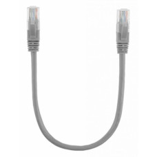 Патч-корд 0.3м, UTP, cat.5e, CCA, grey Ritar (PCR-CCA/0.3G / 11355)