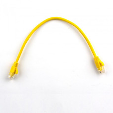 Патч-корд 0.3м, UTP, cat.5e, CCA, yellow Ritar (PCR-CCA/0.3Y / 11356)
