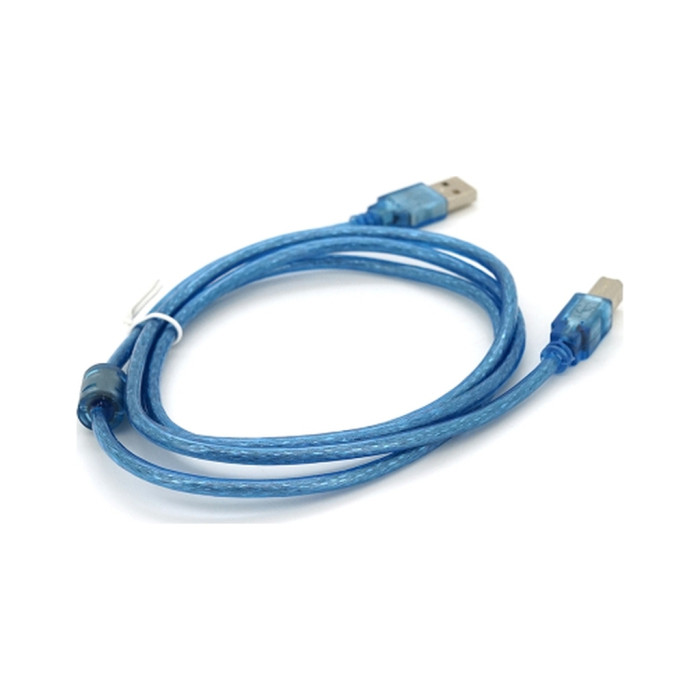 Кабель для принтера USB 2.0 AM/BM 1.5m ferrite blue Ritar (YT-AM/BM-1.5TTR)