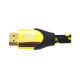 Кабель мультимедійний HDMI M to HDMI M 3.0m V2.1 8K60Hz 4K120Hz black/gold Ritar (YT-HDMI(M)/(M)V2.1-3.0m/19949)