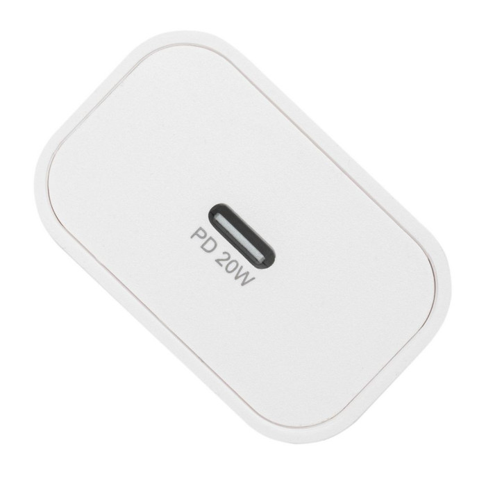 Зарядний пристрій RivaCase 1xUSB Type-C PD 20 Вт кабель Type-C white (PS4101 WD4 (White))