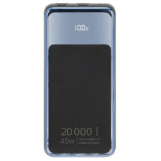 Батарея універсальна RivaCase 20000mA, 45W, QC/PD, LCD, black (RIVAPOWER VA1075 (Black))